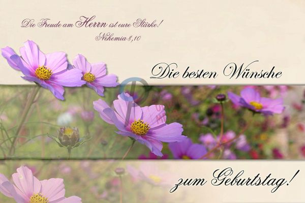 123-Geburtstagskarte Set (Nehemia 8:10)