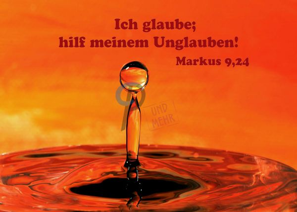 711 - Jahreslosung 2020 - Wassertropfen orange
