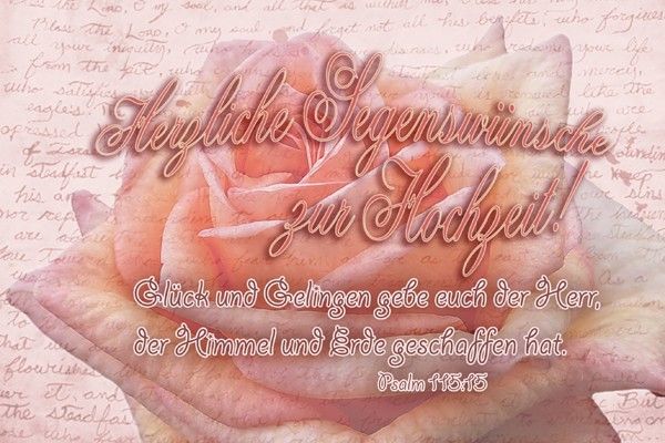 116-Hochzeitskarten im Set (Psalm 115:15)