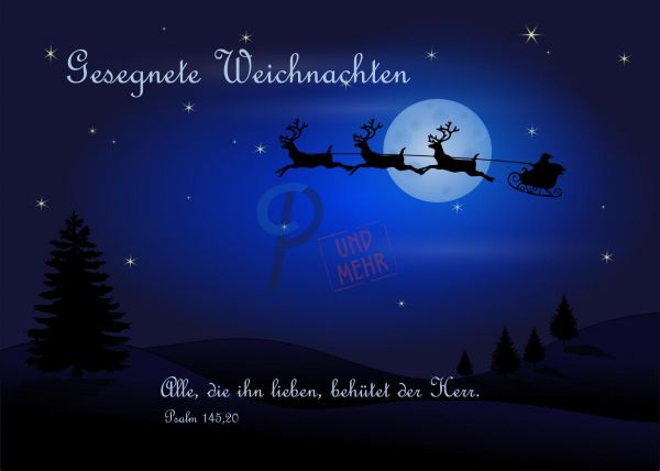 203- Weihnachtskarte Psalm 145,20