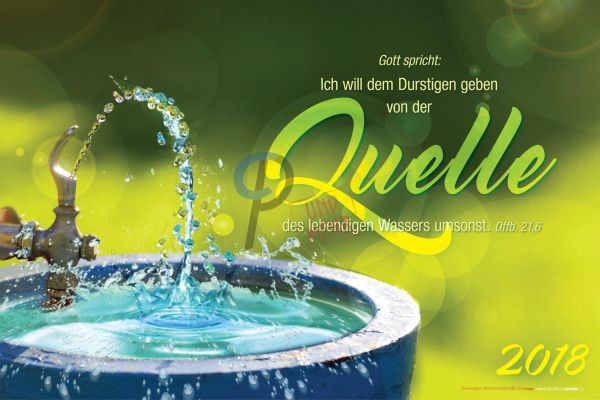 510.1 - Jahreslosung 2018 Brunnen quer (mit Jahreszahl)