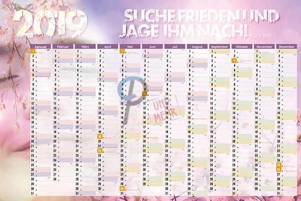 573 - Jahresplaner 2019 rosa
