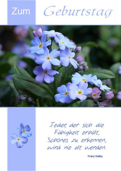Geburtstagskarte 1 Set
