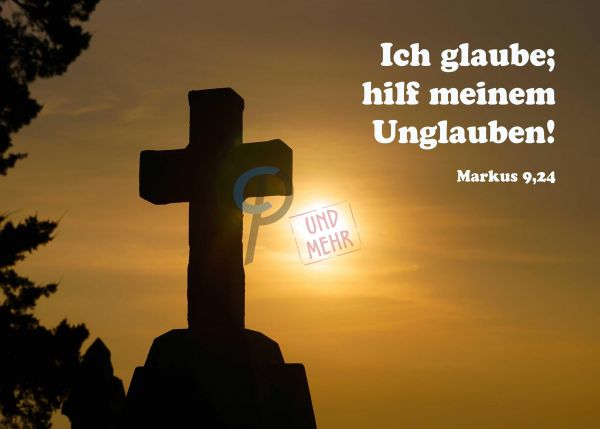751 - Jahreslosung 2020 - Kreuzsilhouette im Licht