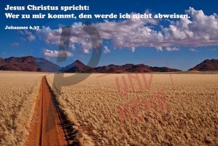 796 - Joh. 6,37 - Straße im Feld